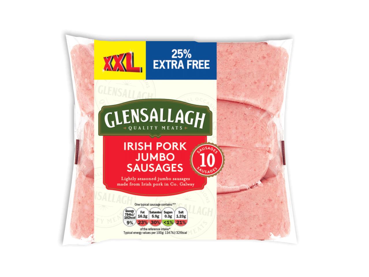 GLENSALLAGH 10 Jumbo Pork Sausages
