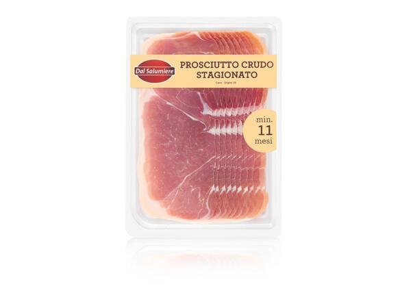 Sliced cured Raw Ham