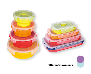 Lot de boîtes à déjeuner en silicone, 4 pièces CROFTON(R)