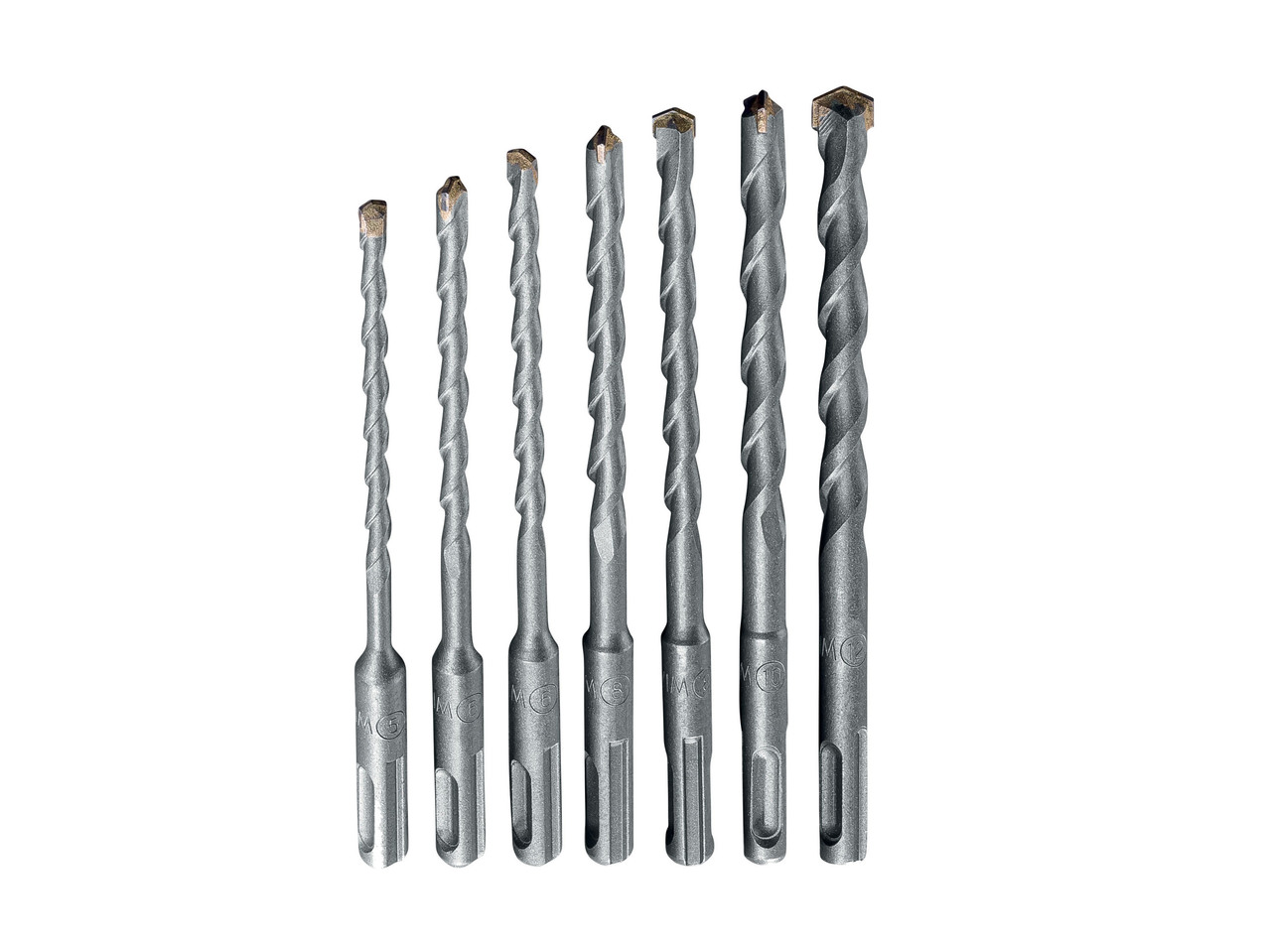 Hammer Drill Bit Set, 7 pieces