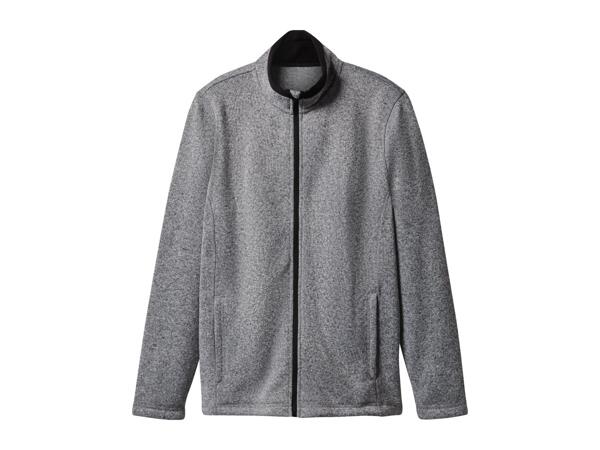 Esmara Men's Grey Knitted Fleece Jacket