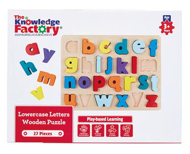 Wooden Counting or Alphabet Puzzles