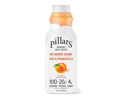 Pillars Drinkable Greek Yogurt Mixed Berry or Peach
