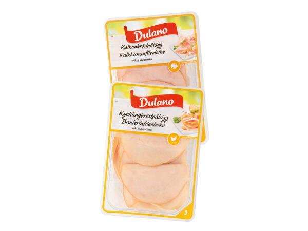 Smörgåspålägg tunna skivor