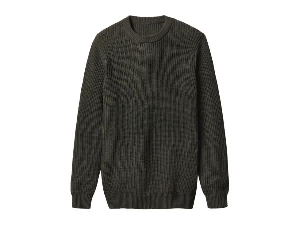Esmara Men's Dark Green Chunky Knitted Jumper
