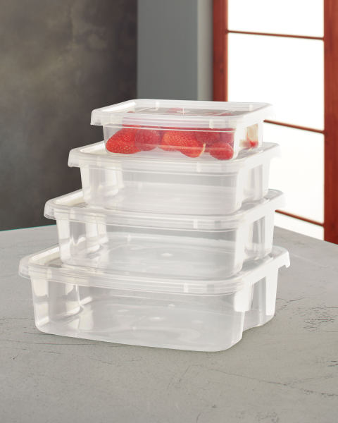 Crofton 0.65L Freezer Boxes 4-Pack