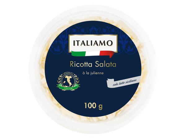 Salted ricotta julienne cut