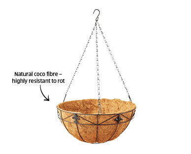 Hanging Basket with Liner or Basket Liners 2pk