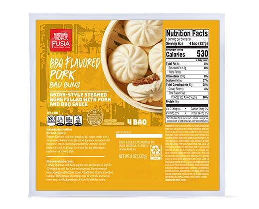 Fusia Asian Inspirations BBQ Pork or Teriyaki Chicken Bao Buns