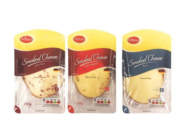 Assorted Smoked Cheese Slices