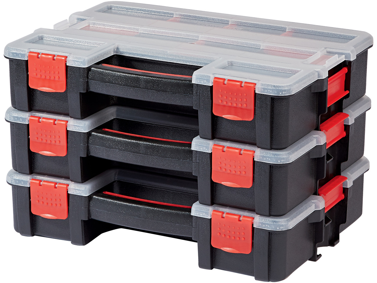 POWERFIX(R) Interlock-sortimentskasser 3-pak