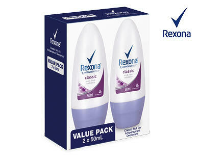 Women's Rexona Roll on Twin Pack 2x50ml