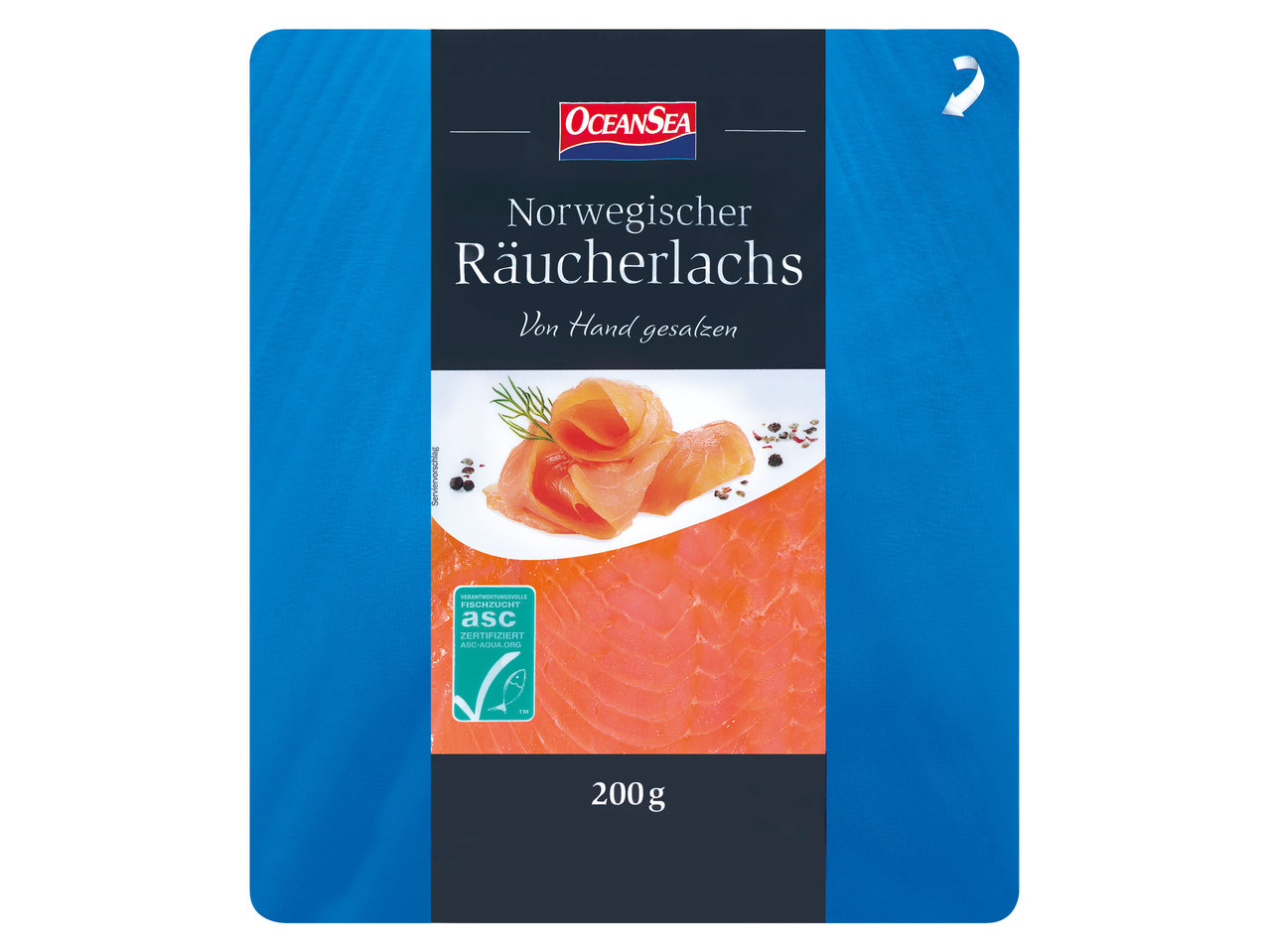 OCEAN SEA ASC Norwegischer Räucherlachs