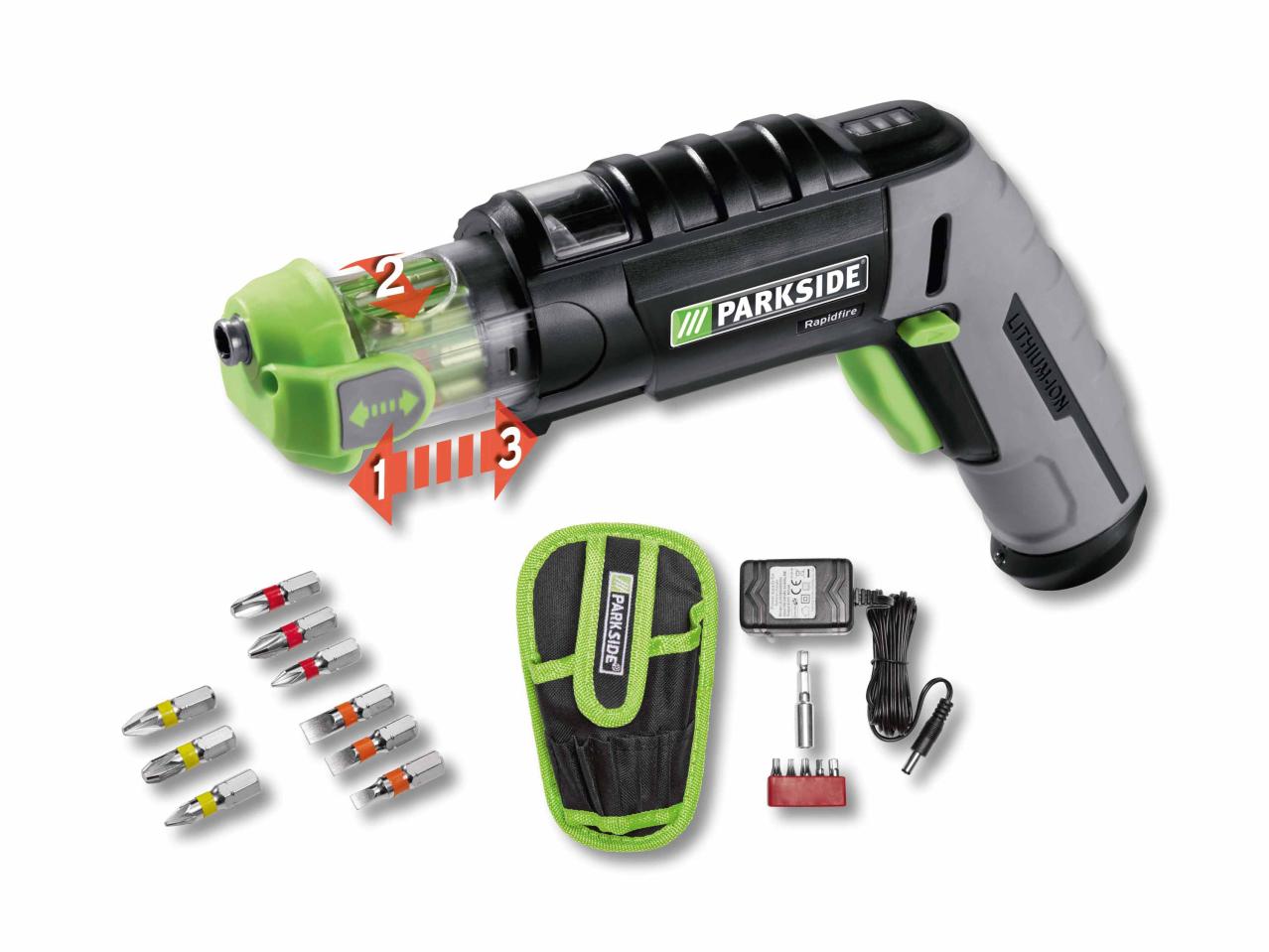 Visseuse multi-embouts sans fil "Rapidfire"