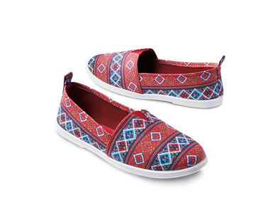Serra Ladies' Memory Foam Canvas Slip-Ons