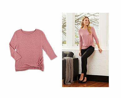 Serra Ladies Front Knot Top