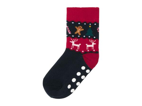 Lupilu Younger Kids' Christmas Thermal Socks - 2 Pairs