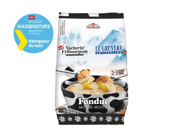 Fondue fraîche moitié-moitié