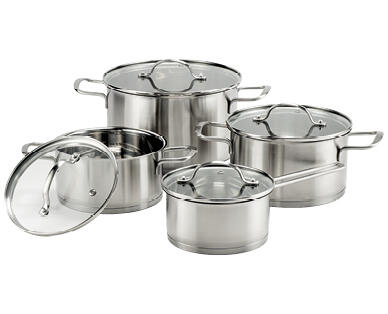 CROFTON(R)
EDELSTAHL-KOCHTOPFSET, 8-TEILIG