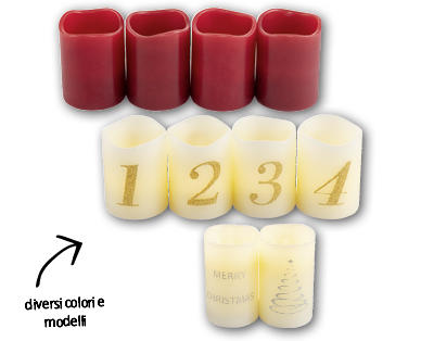 Candela LED effetto cera vera