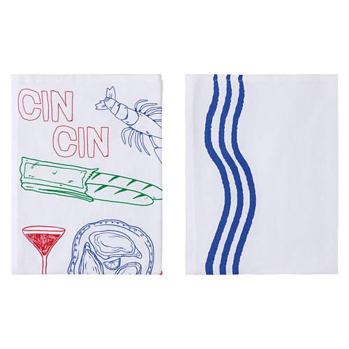 2 Pack Tea Towels - Cin Cin