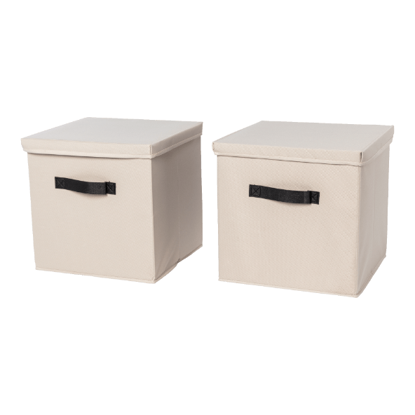 HOME CREATION(R) 				Boîtes de rangement avec couvercle, 2 pcs