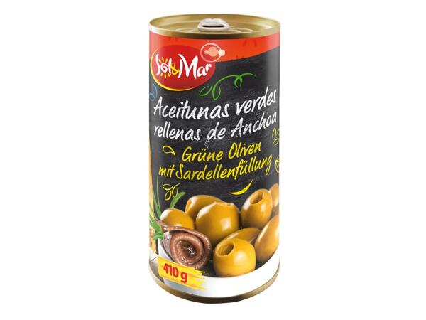 Gefüllte grüne Oliven
