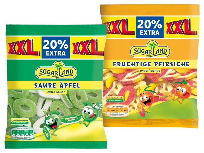 SUGARLAND Fruchtgummi 400 g + 80 g gratis
