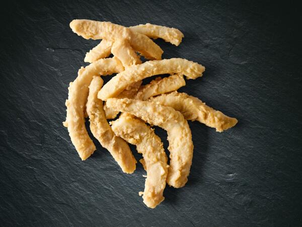 Tranches de calamars panées