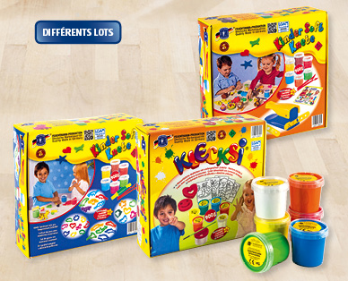 Lot de pâte à modeler/de peinture pour enfants Klecksi