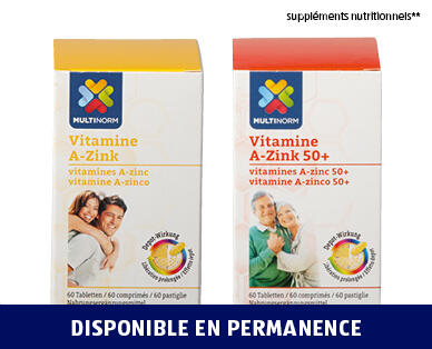 MULTINORM
VITAMINES A-ZINC