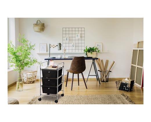 Huntington Home 
 3-Drawer Rolling Cart