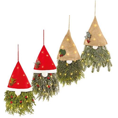 HOME CREATION LED Nani di Natale da appendere