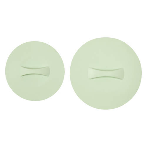 2 Piece Large & Medium Silicone Lids, Green