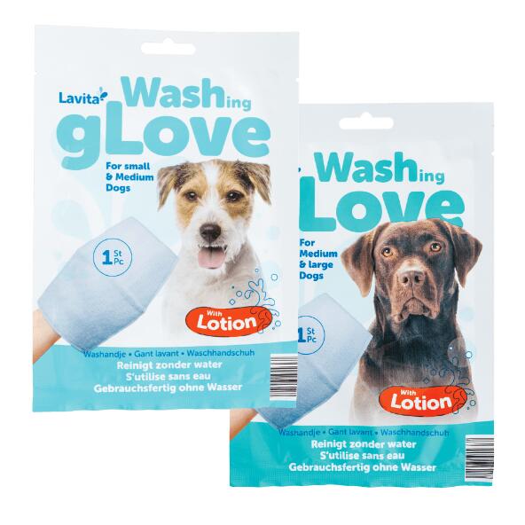 Gants de toilette pour chiens