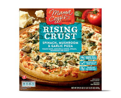 Mama Cozzi's Spinach, Mushroom & Garlic Pizza