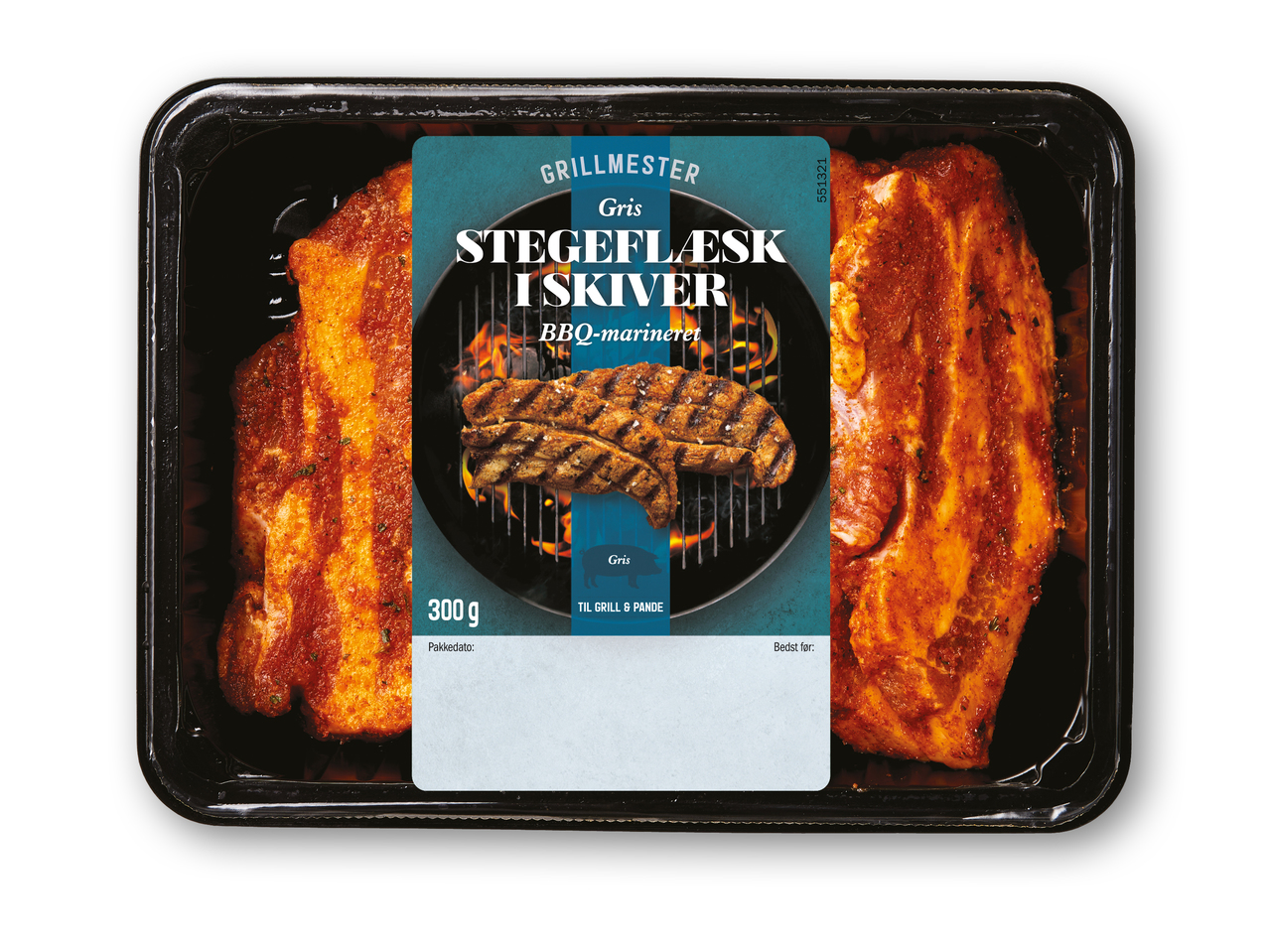 GRILLMESTER Stegeflæsk i skiver