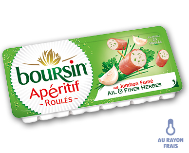 Roulés apéritifs au jambon fumé BOURSIN