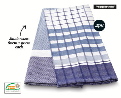 Jumbo Tea Towel 2 Pack 