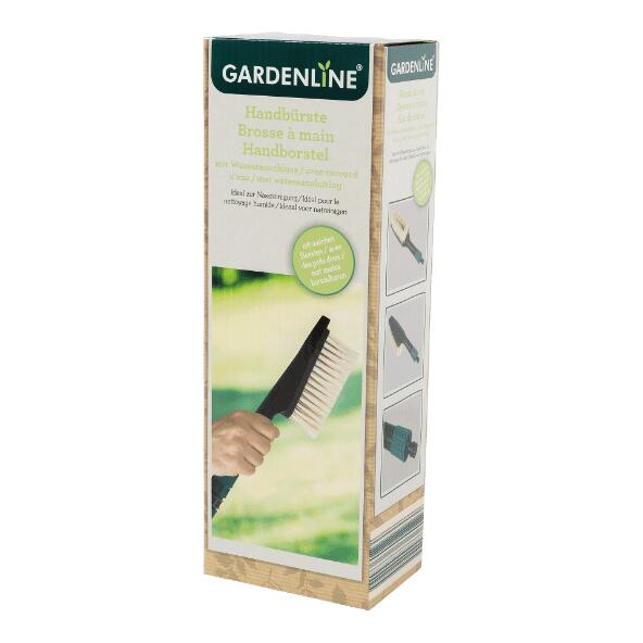 GARDENLINE(R) 				Handbürste mit Wasseranschluss