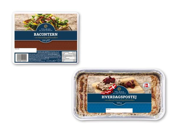 PÅLÆGSSLAGTEREN Bacontern eller leverpostej
