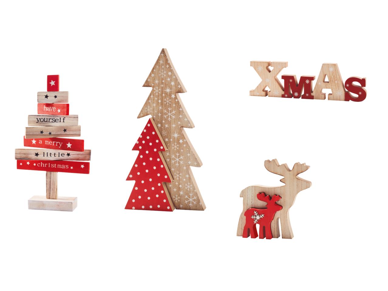 MELINERA Wooden Christmas Decorations