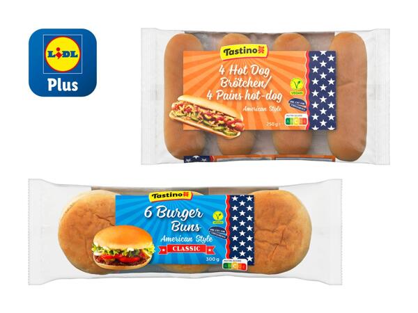 Petits pains pour hamburger/​hot dog