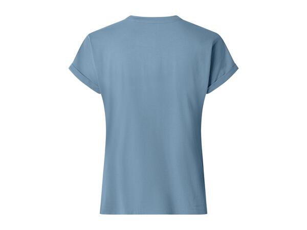 Ladies' Blue Cotton T-Shirt