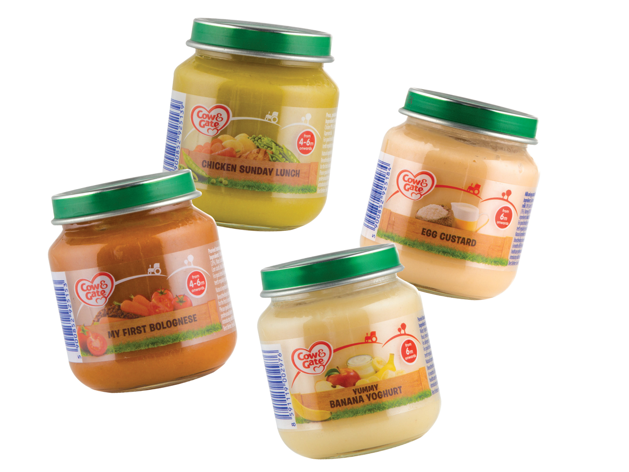 COW & GATE Baby Food Jars
