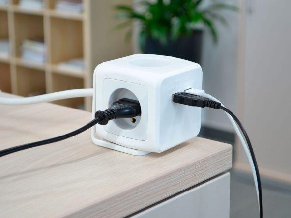 Cube stikdåse med USB port