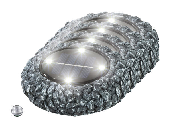 Lampes solaires de sol, set de 4