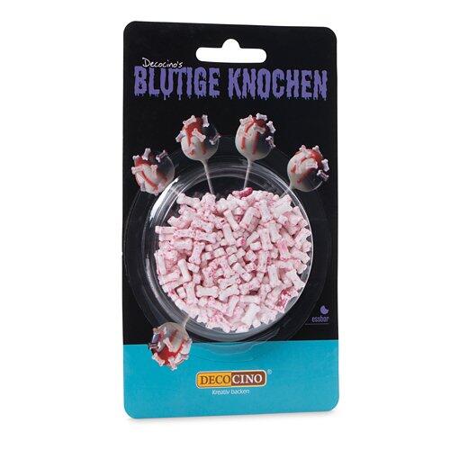 DECOCINO, Halloween Zuckerdekor, blutige Knochen
