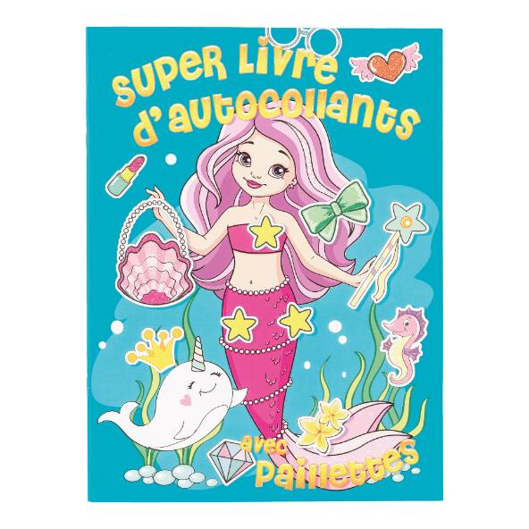 Livre de coloriage et d'autocollants