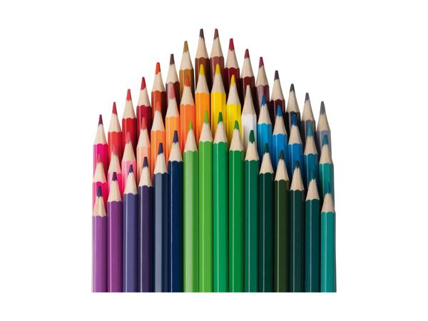 Crayons de couleur FSC, 48 pièces